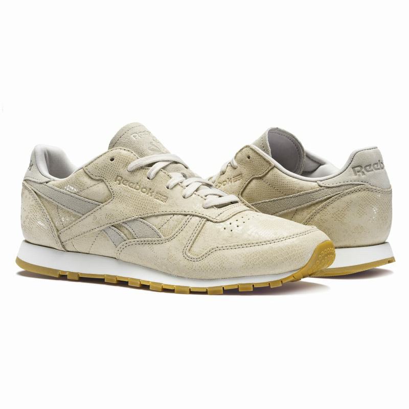 Reebok Classic Leather Clean Exotics Tenisky Damske - Béžové JA6905IR